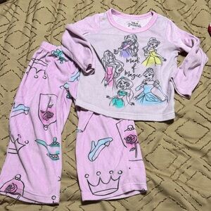 Kids Pink 'Made of Magic' Princess Pajama Set